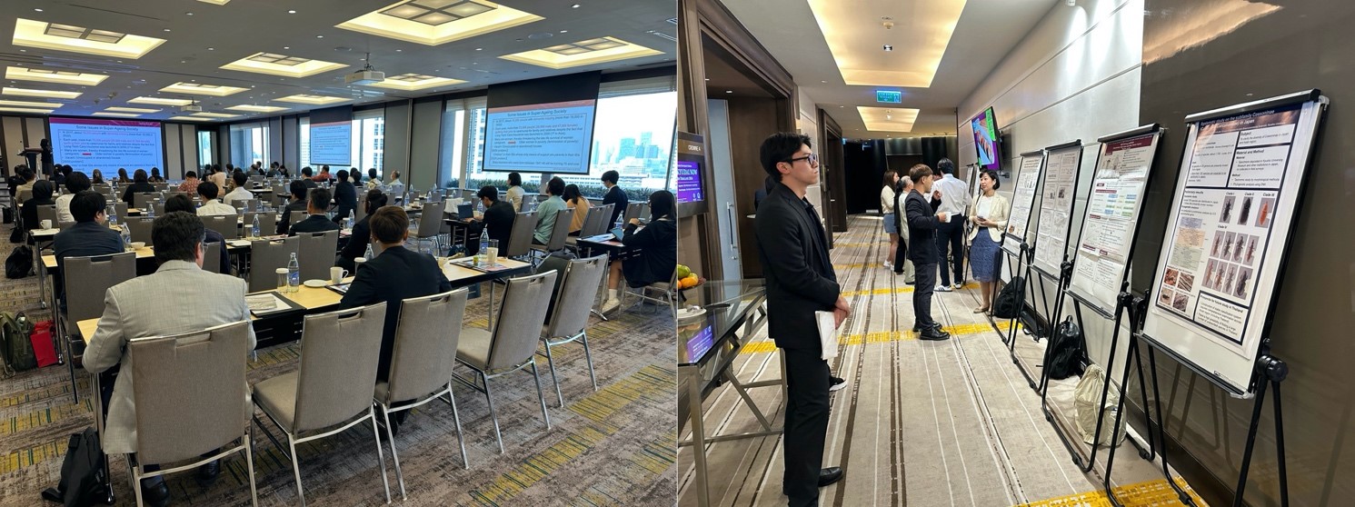 シンポジウムの様子（左：シンポジウム会場，右：ポスター発表）（2024年3月12日）