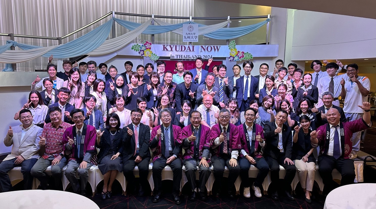 レセプションの集合写真（2024年3月12日）