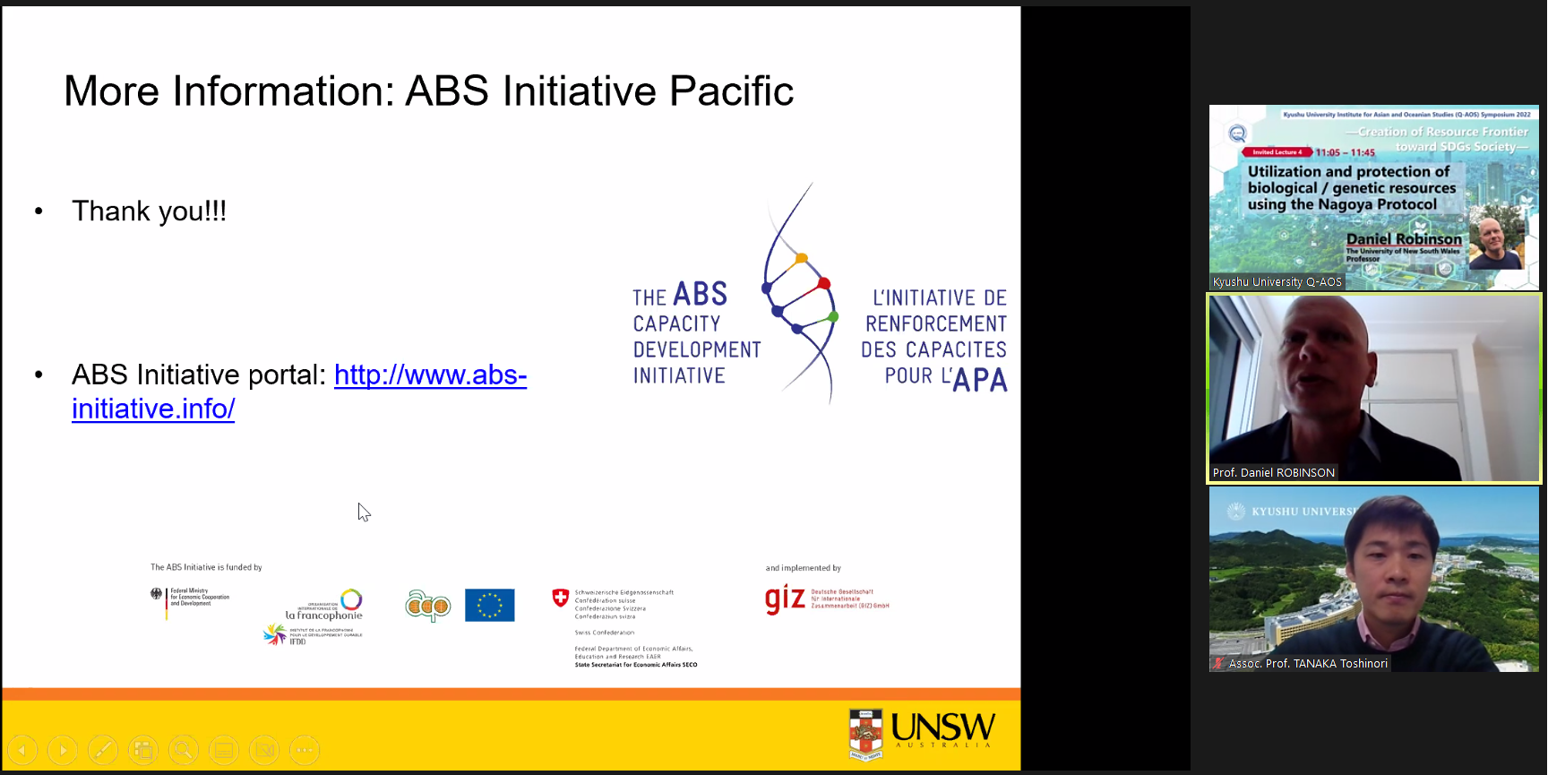 招待講演4 Daniel Robinson 教授（The University of New South Wales）