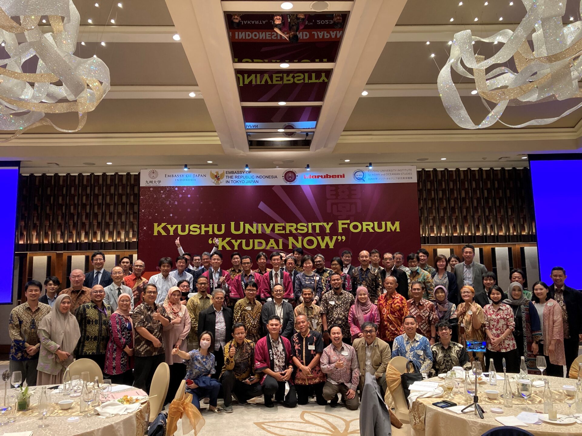 Networking party group photo at Ayana Hotel, Jakarta, Indonesia (January 18th Evening)