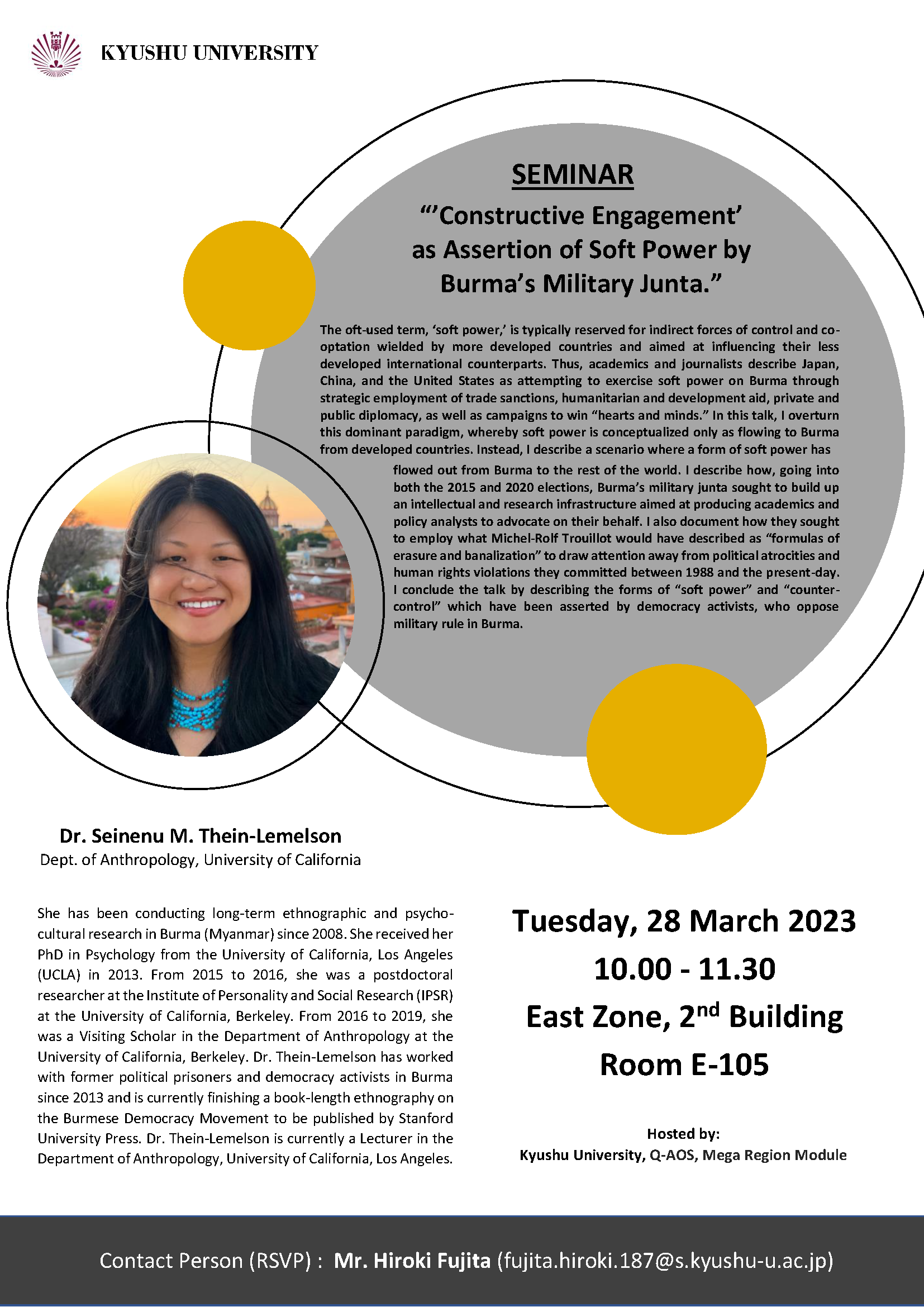 Constructive Engagement’ as Assertion of Soft Power by Burma’s Military Junta.