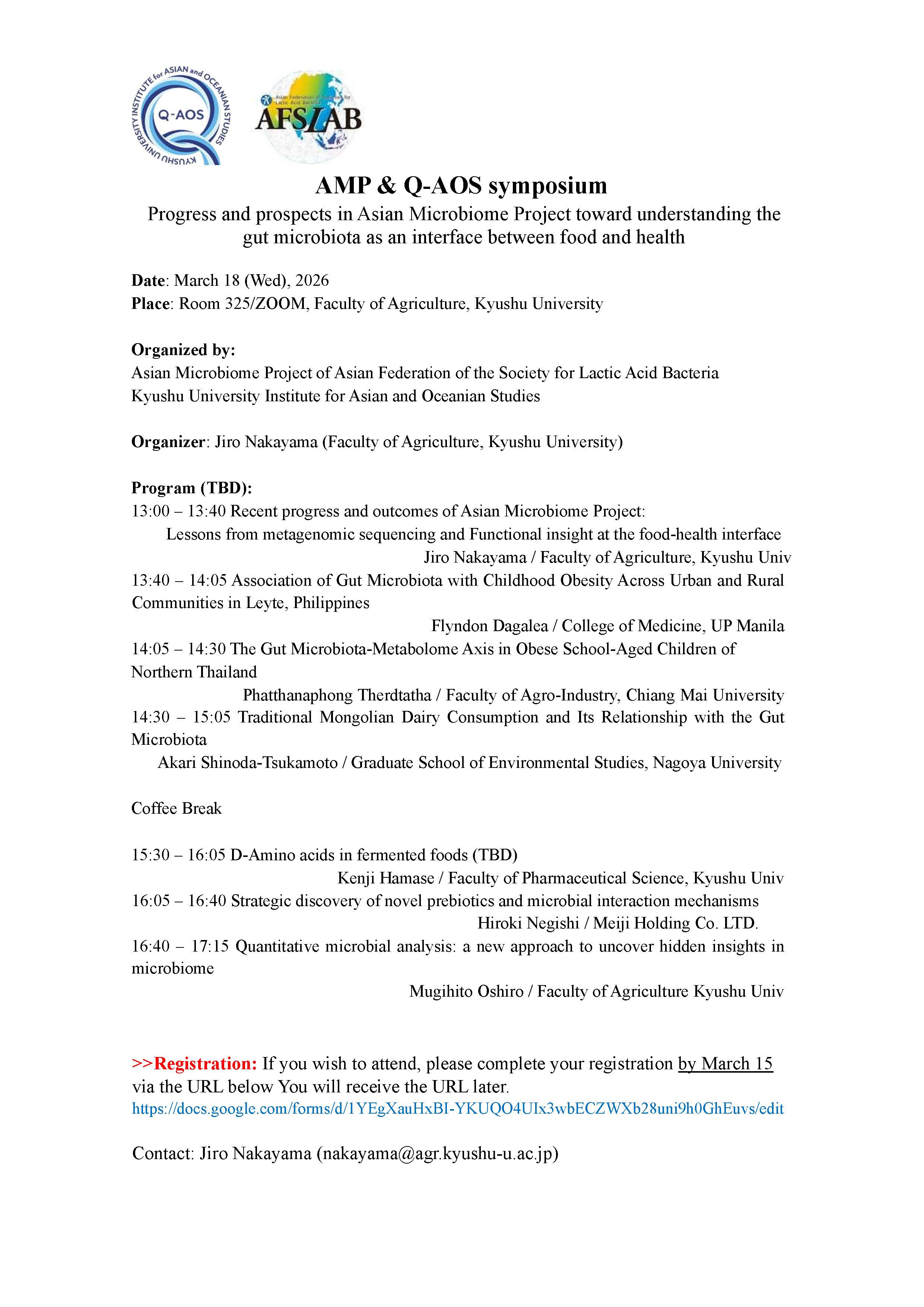 AMP & Q-AOS symposium 