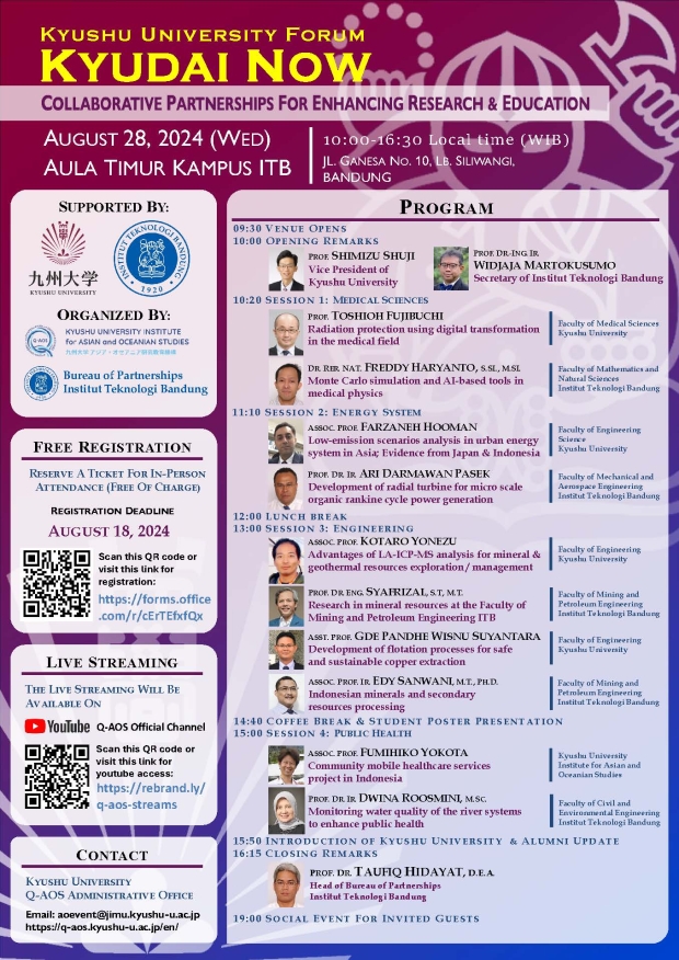 Kyushu University Forum 「KYUDAI NOW」 in Indonesia