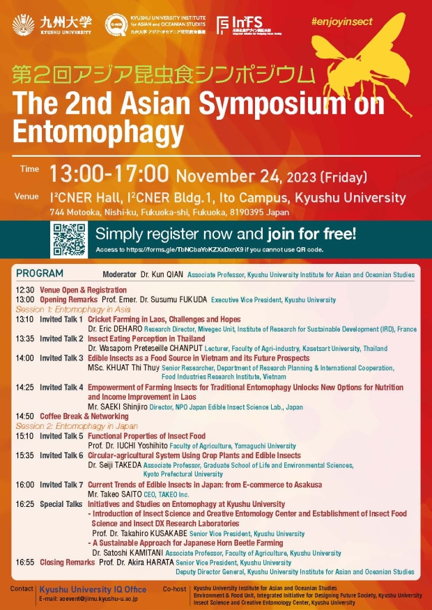 The 2nd Asian Symposium on Entomophagy